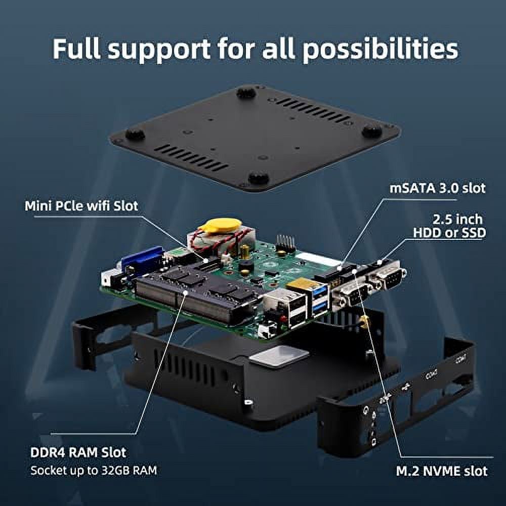 32GB DDR4 RAM 512GB SSD Fanless Mini PC I586947