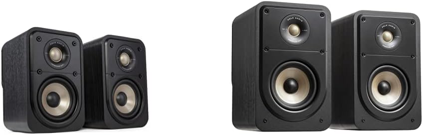 Black Surround Loudspeaker Pair with 1" Tweeter & 4" Woofer N45263