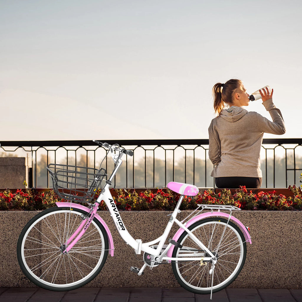 26 Inch Beige Cruiser Bike U87832