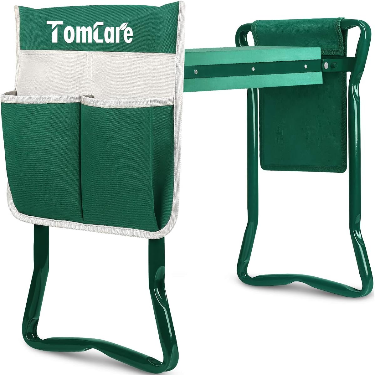 Garden Kneeler Seat with Tool Bag Pouch EVA Foam Pad O374432