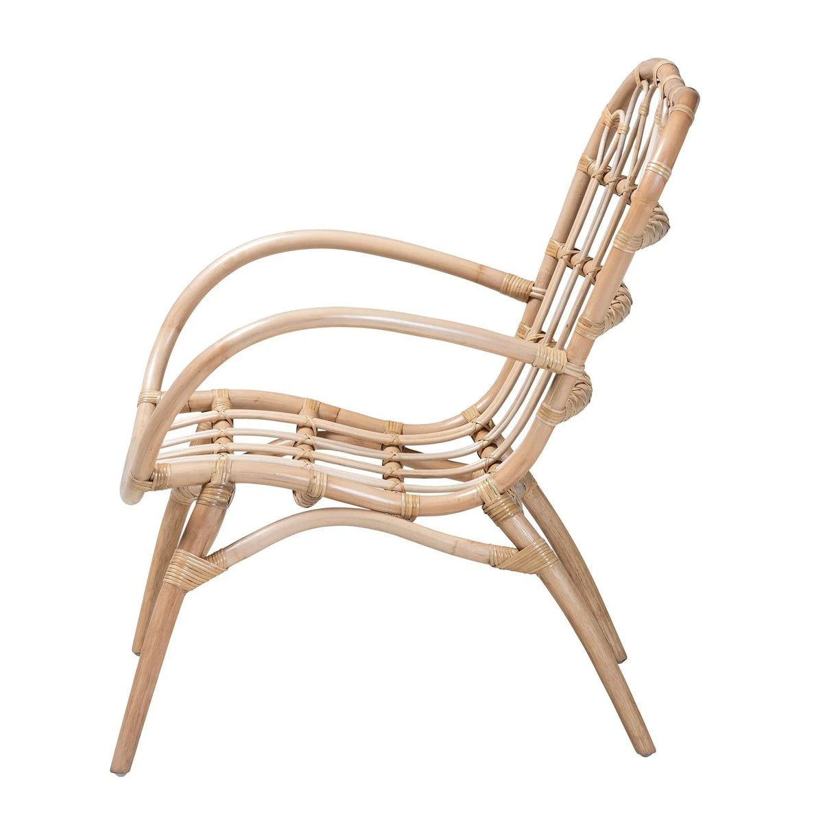 Natural Brown Rattan Arm Chair V61214