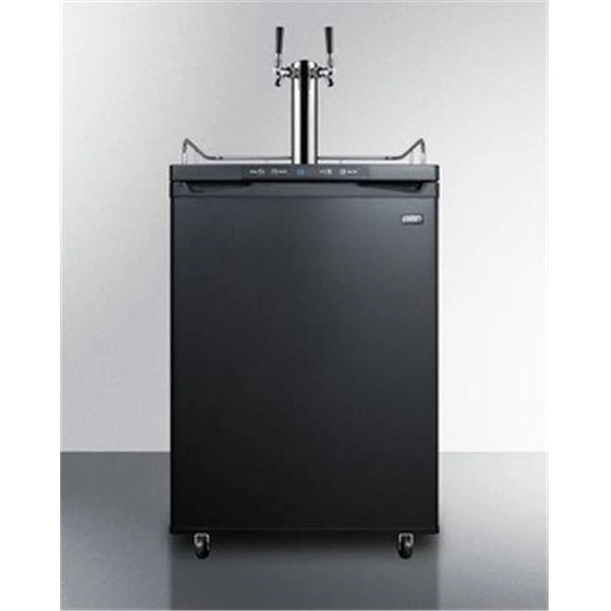 Black Dual Tap Beer Dispenser D599