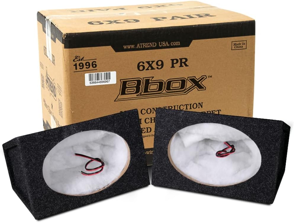 6x9 Speaker Box with Charcoal Finish Set of 2 H59117