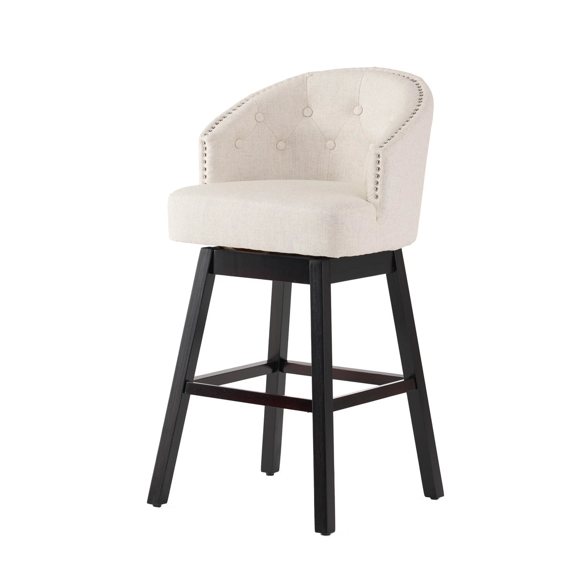 Beige Bar Stool Set of 2 F4294