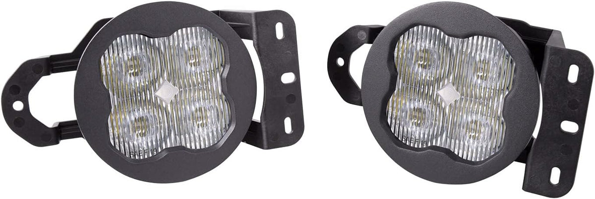 SS3 LED Fog Light Kit for Jeep JL Wrangler Rubicon w/Steel Bumper, White SAE/DOT Driving Pro N618384