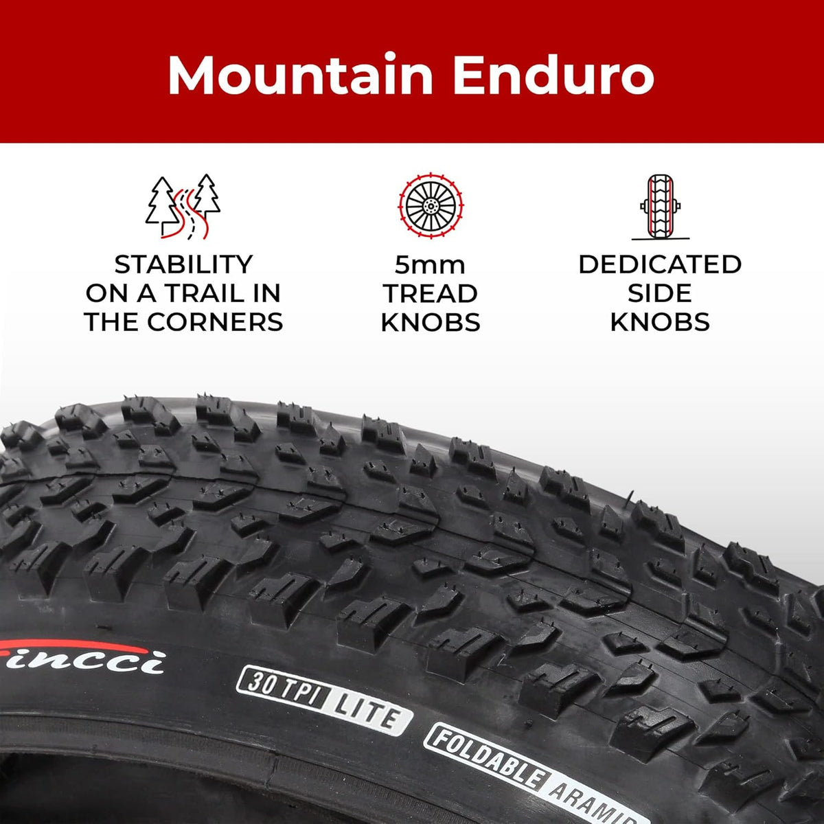 Pair 27.5 x 2.10 Inch Foldable MTB Bike Tires B32748