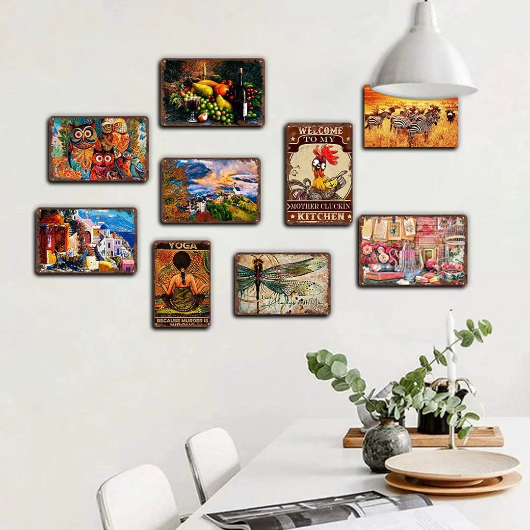 Vintage Metal Tin Sign 12x8 in L544482