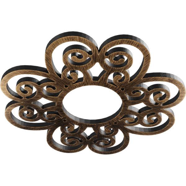 Antiqued Bronze PVC Pierced Ceiling Medallion P805278