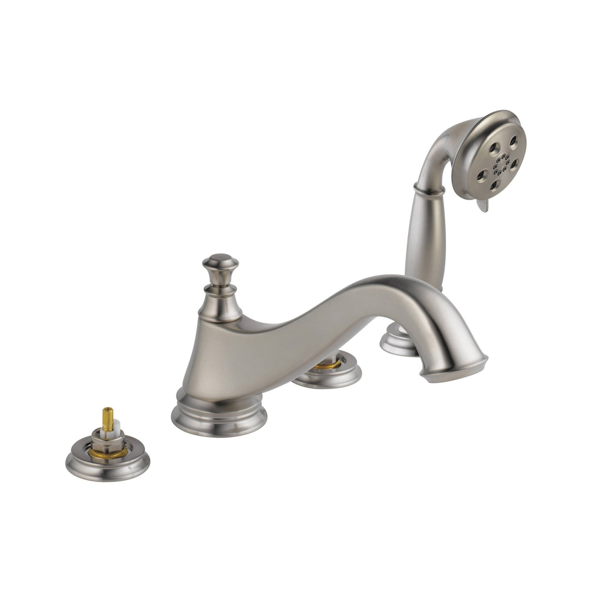 Stainless Roman Tub Trim with Hand Shower H209