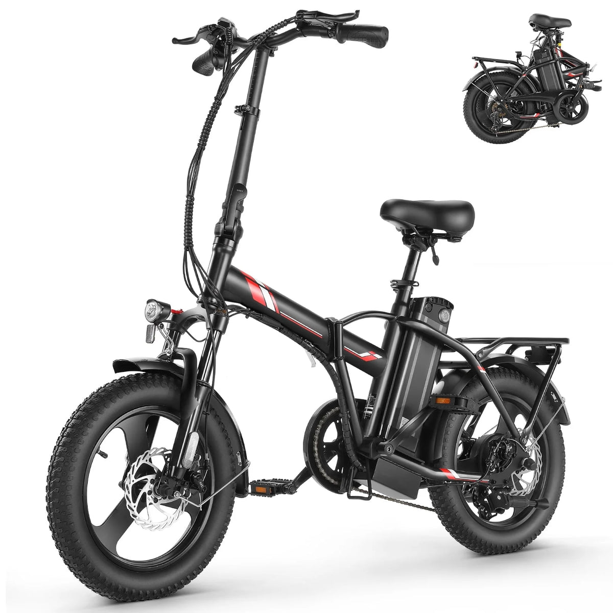 Fat Tire Folding Electric Bike with LCD Display Q972632