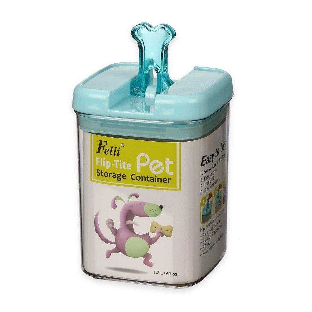 Flip-Tite Bone Square Pet Food Storage Canister B63686