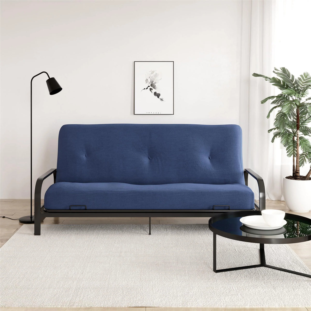 Blue 8 Inch Full Futon Mattress M584771
