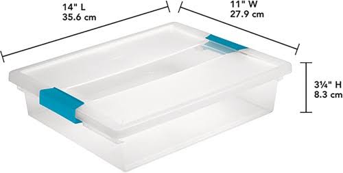 Clear Clip Box, Pack of 6 C658