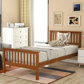 Twin Wood Platform Bed Frame Y584891