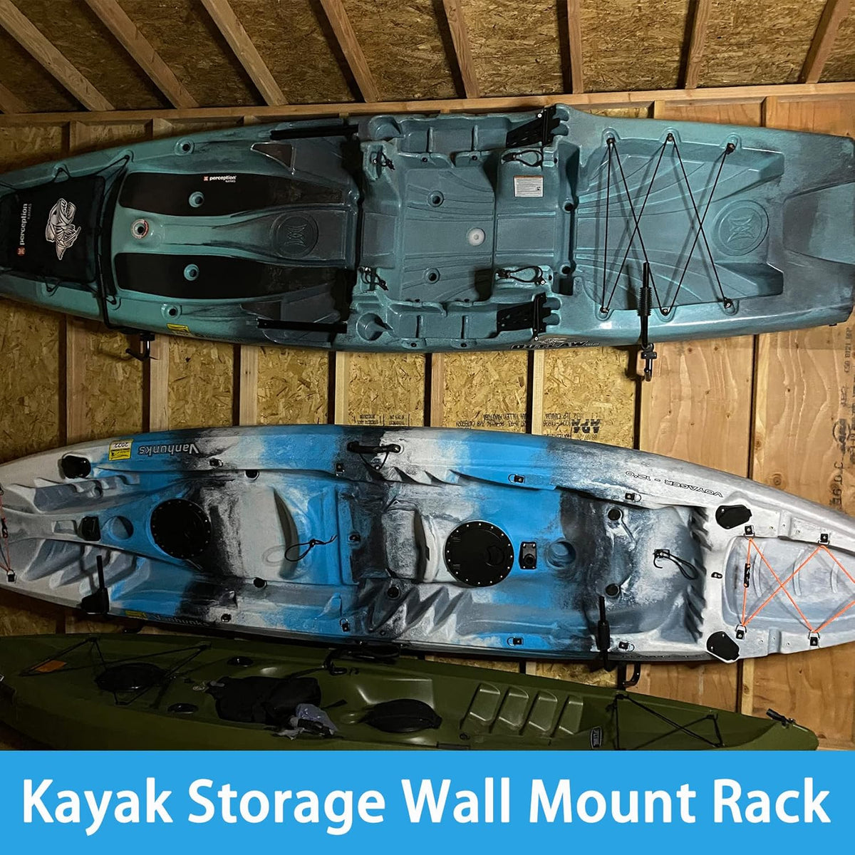 Steel Folding Kayak Storage Wall Mount Rack Pack of 2 W103146