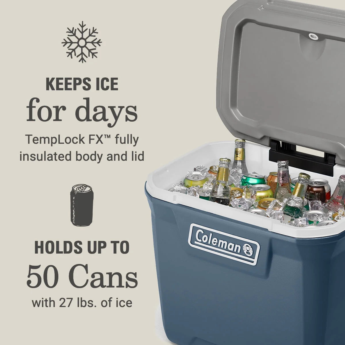 60QT Wheeled Hard Chest Cooler V3272