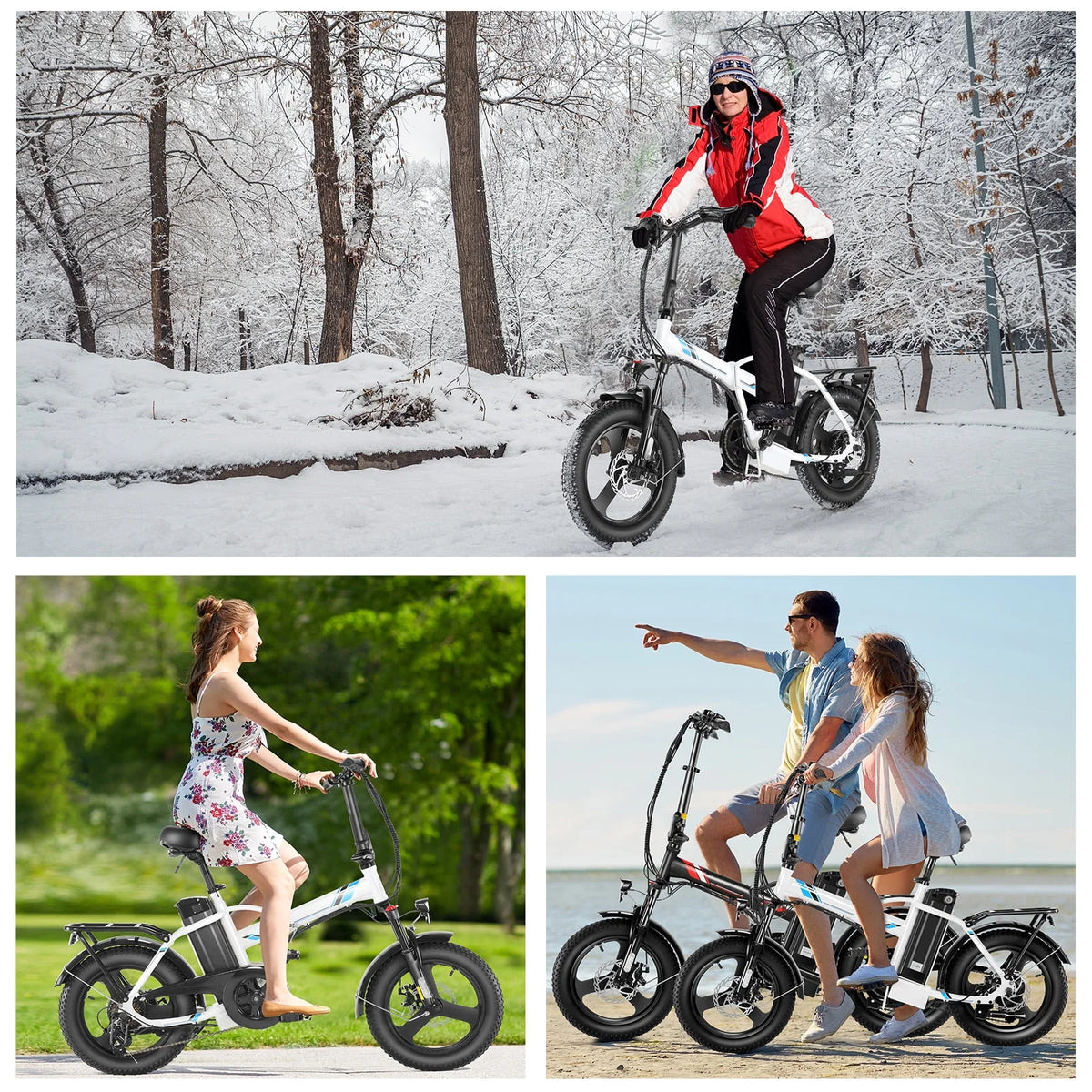 Fat Tire Folding Electric Bike with LCD Display Q972632