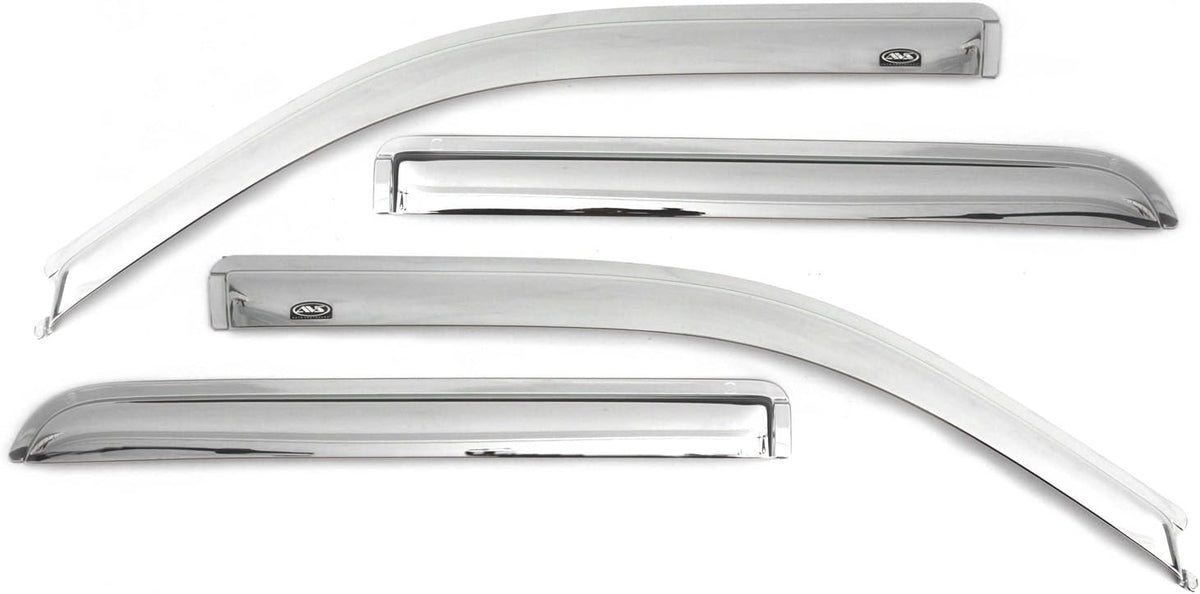 4-Piece Dark Smoke Side Window Deflector for Toyota Tundra CrewMax X8050