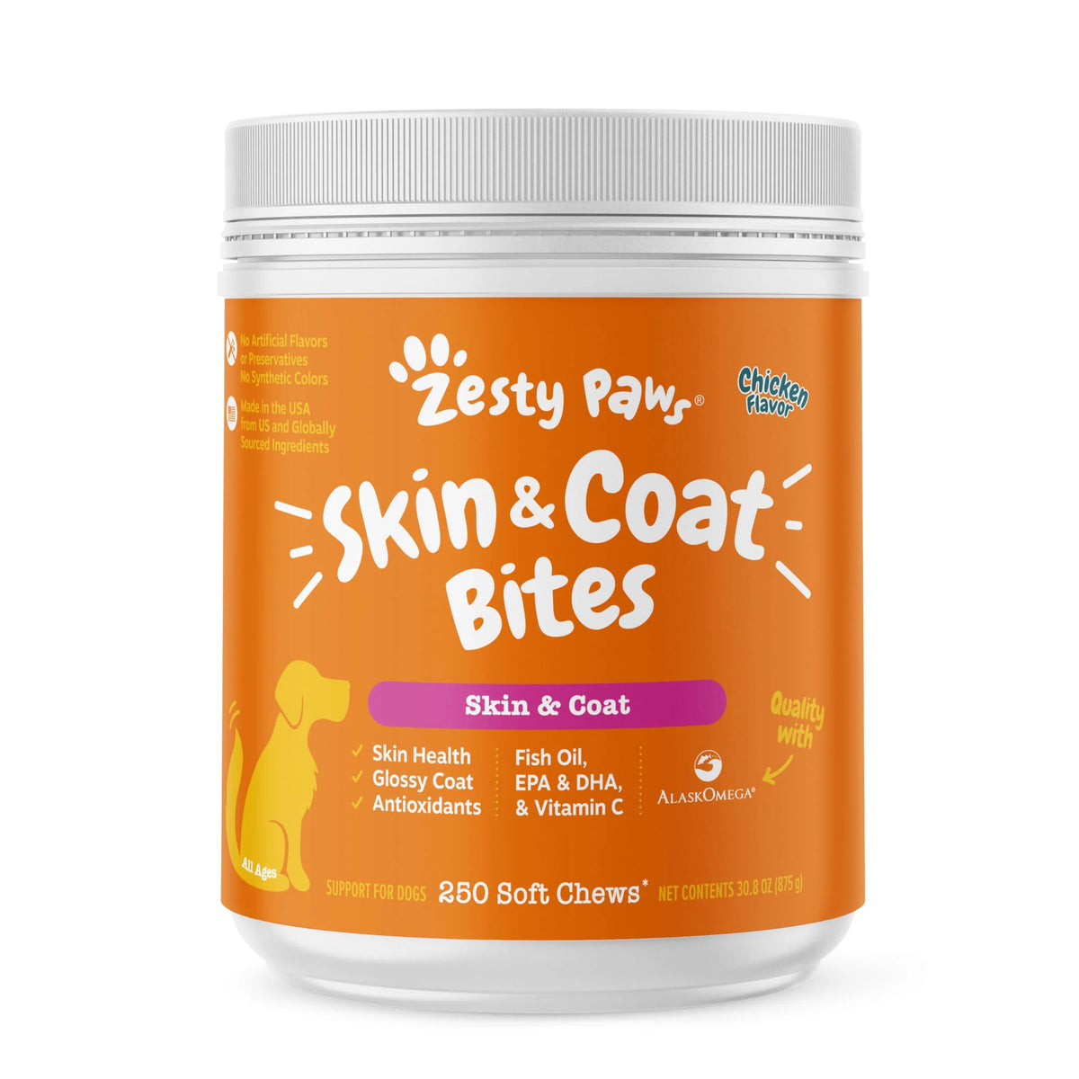 Fish Oil Soft Chews with Omega-3 Fatty Acids for Dogs 250 Count N947