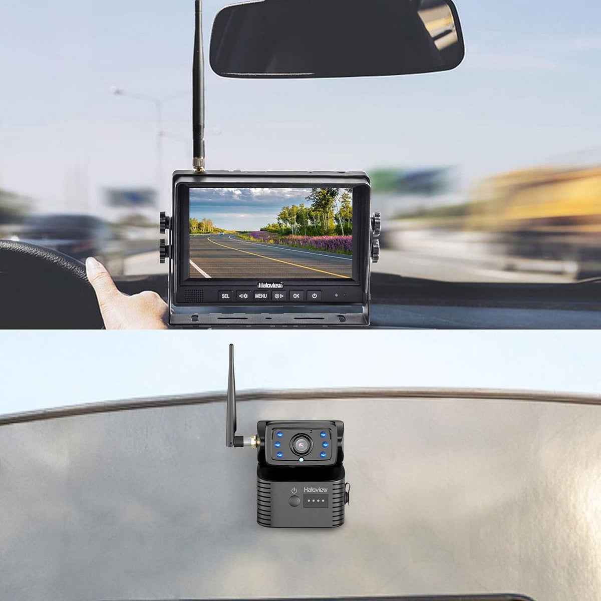Wireless Backup Rear View Camera and Monitor System M5751