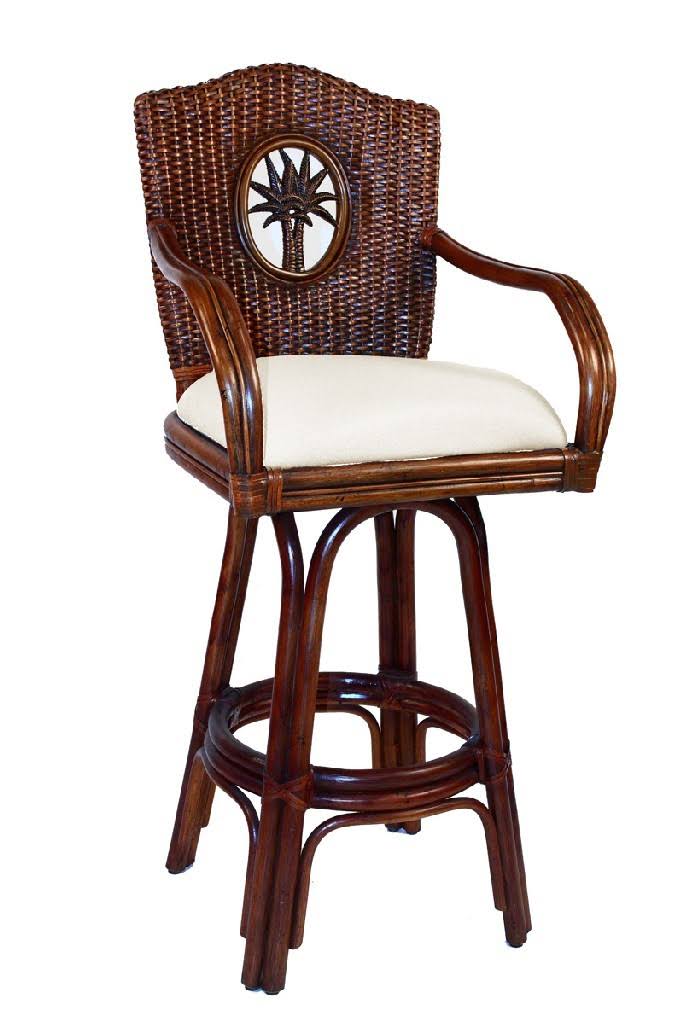 Swivel Rattan Counterstool I7347