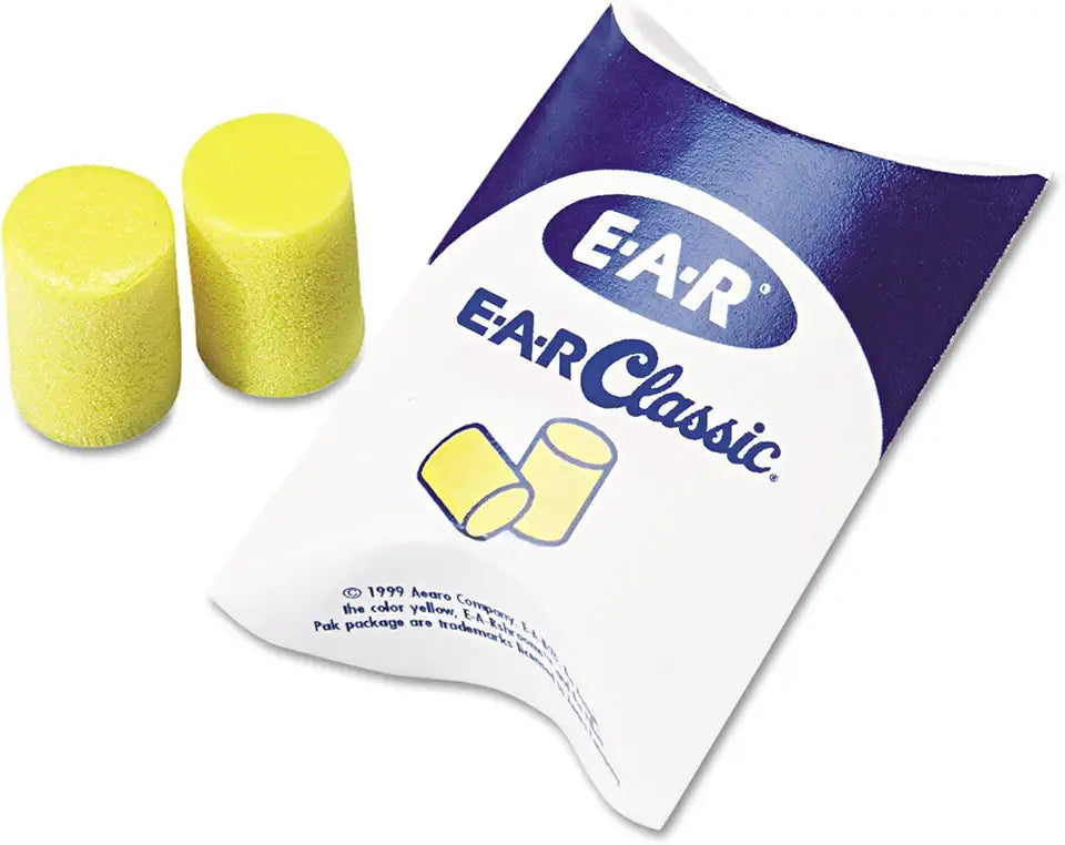 Uncorded Yellow PVC Foam Earplugs 200 Pairs R4268