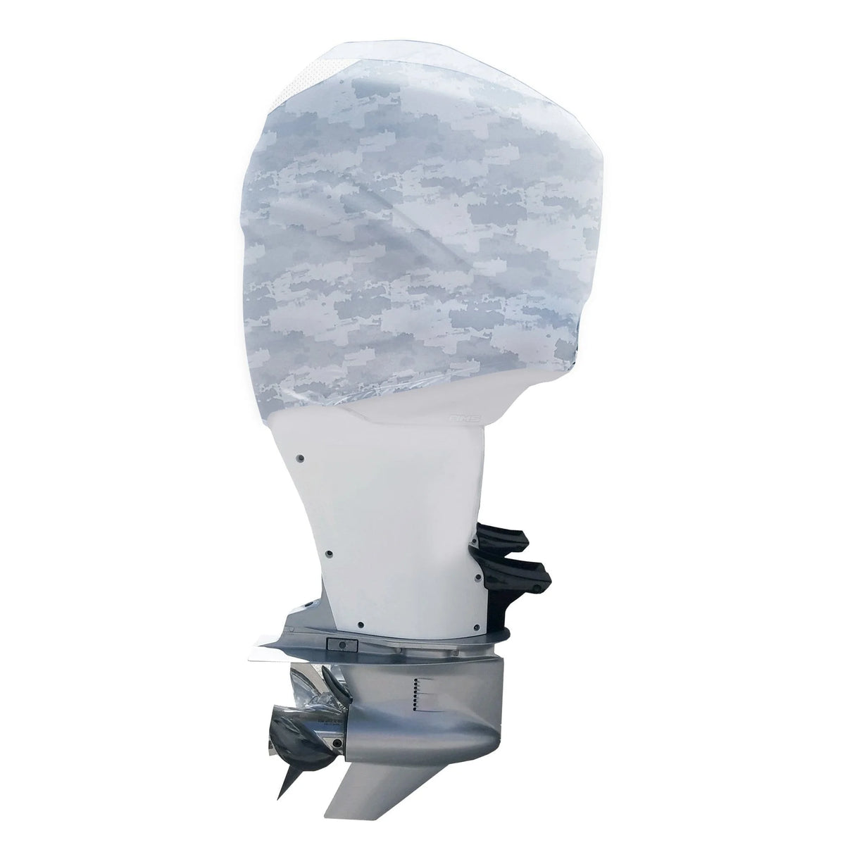 Grey Digital Camo Outboard Motor Cover T341757