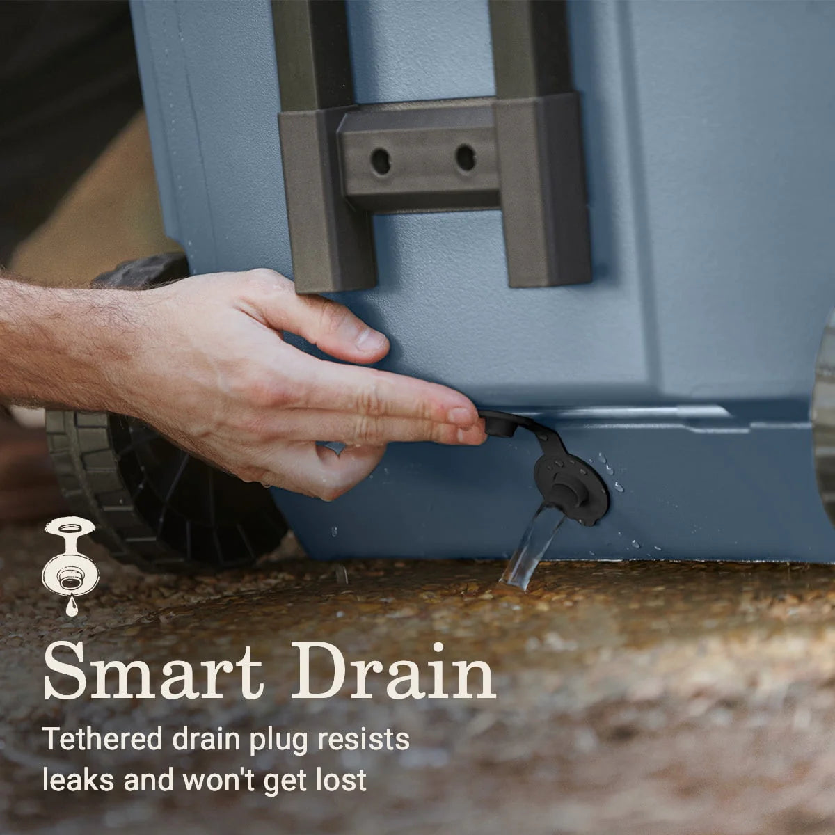 60QT Wheeled Hard Chest Cooler V3272