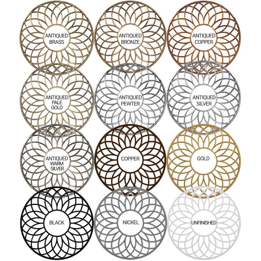 Antiqued Bronze PVC Pierced Ceiling Medallion P805278