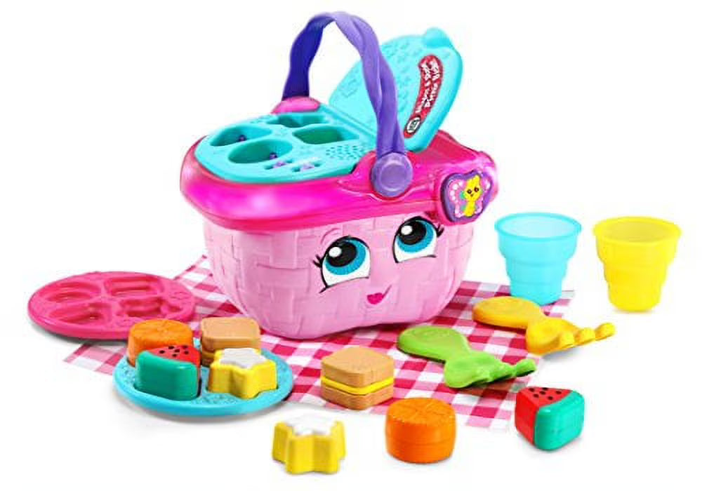 Pink Shapes and Sharing Picnic Basket P220555
