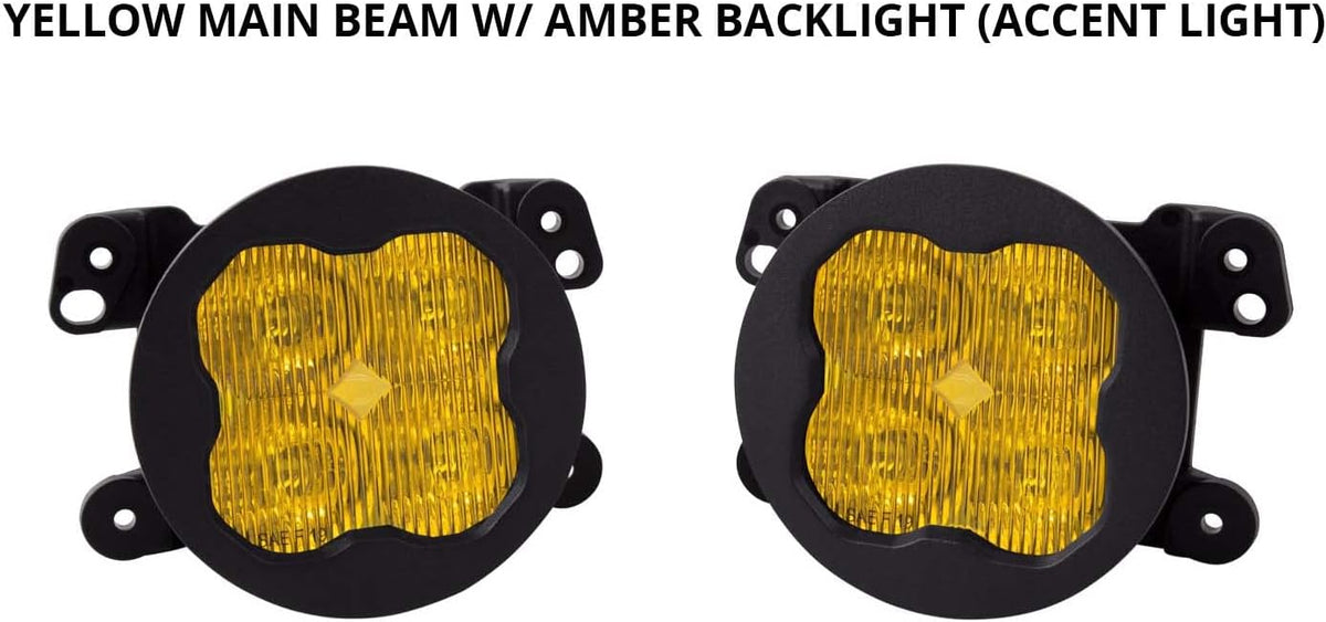 SS3 LED Fog Light Kit for Jeep JL Wrangler Rubicon w/Steel Bumper, White SAE/DOT Driving Pro N618384
