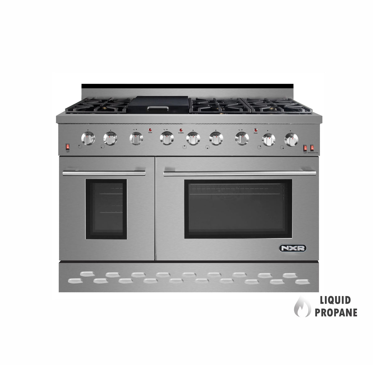 48" Stainless Steel Propane Gas Range with Convection Oven K384