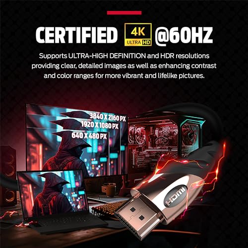 Rose Gold 4K Ultra HD HDMI Cable 6 FT S2771