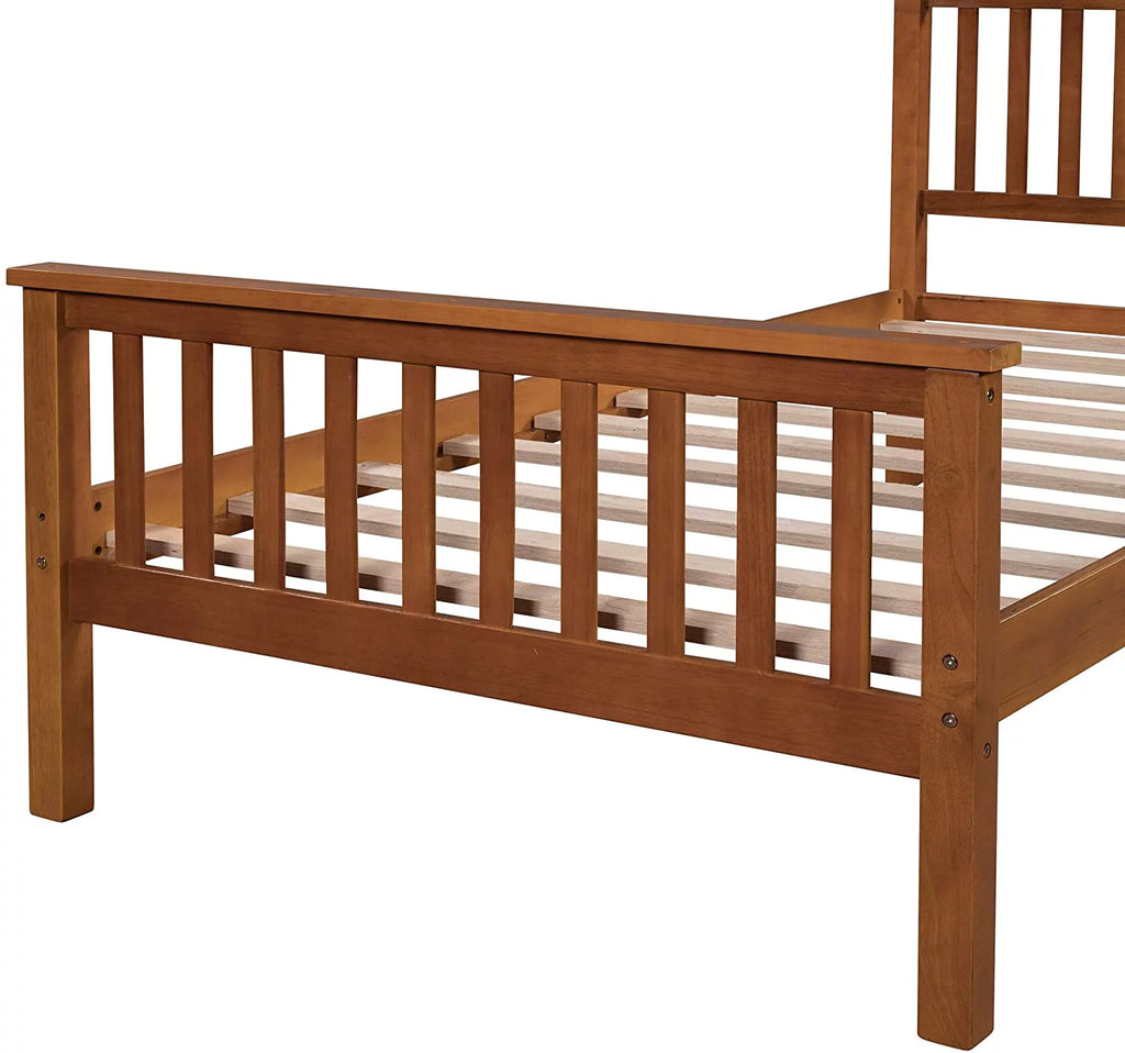 Twin Wood Platform Bed Frame Y584891