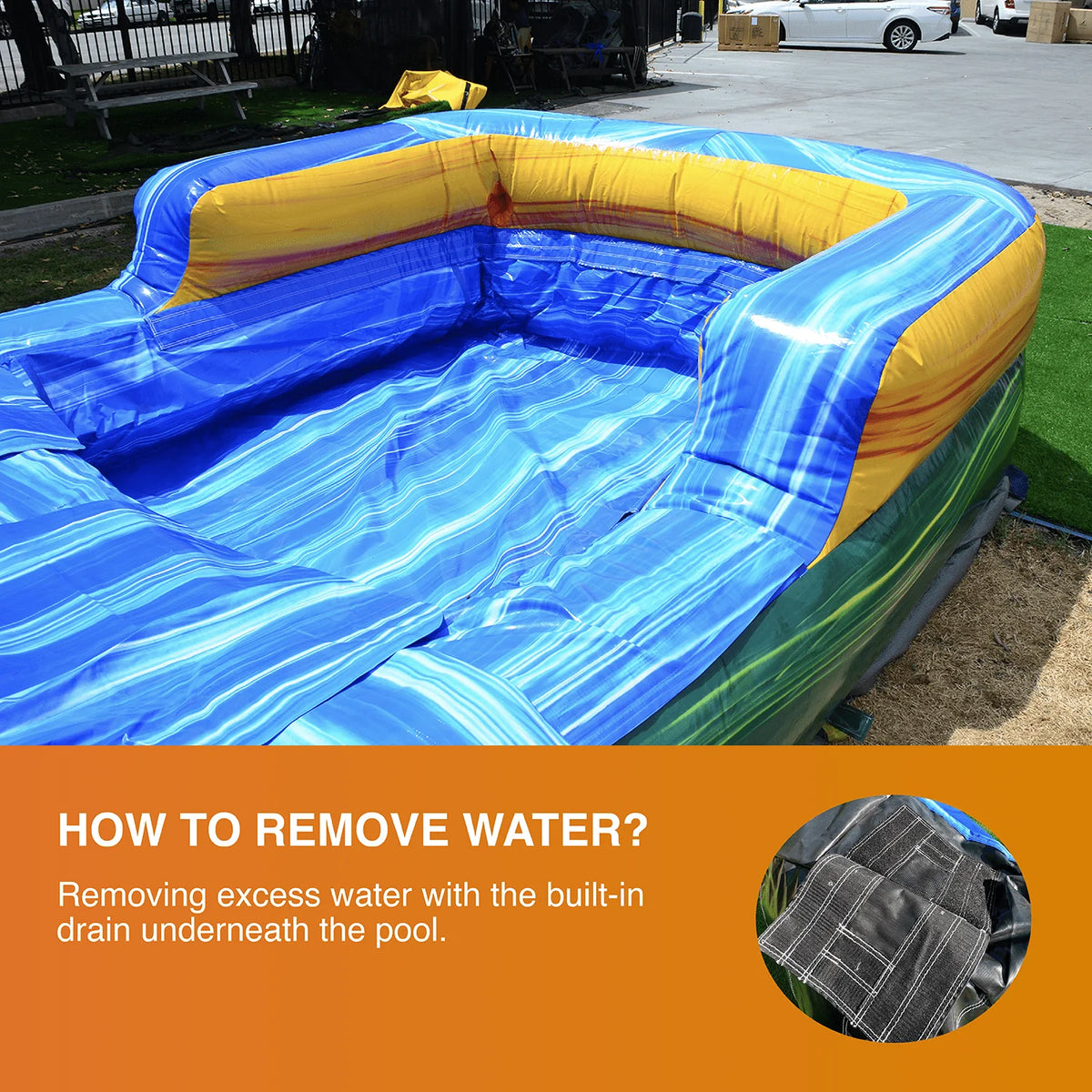 Commercial Grade Inflatable Bounce House Water Slide with Splash Pool and Blower S1518
