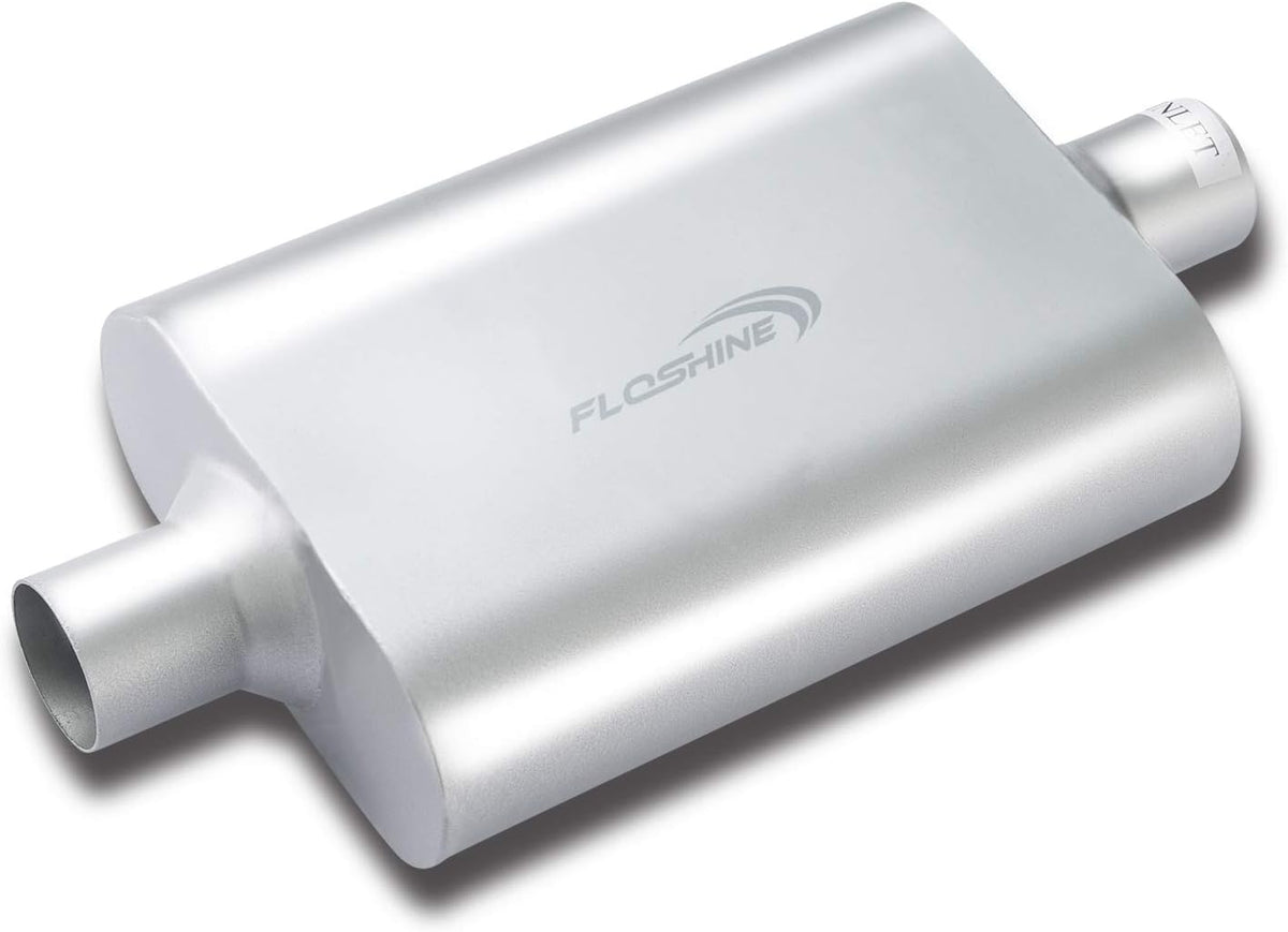 Dual Chamber 2.25 inch Inlet 2.25 inch Outlet Performance Automotive Muffler Exhaust Pack of 2 K293110