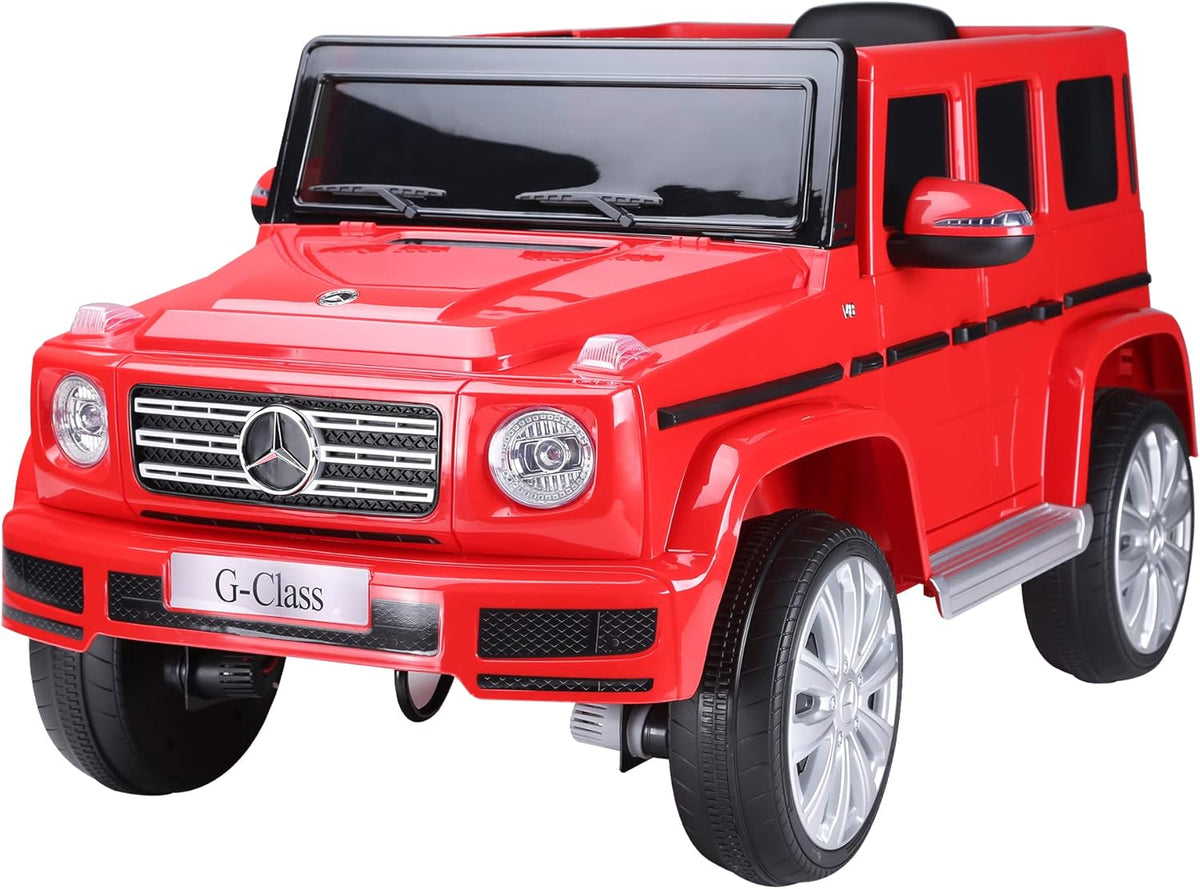 White Licensed Mercedes Benz G500 Kids Ride On Car with Remote Control G51129