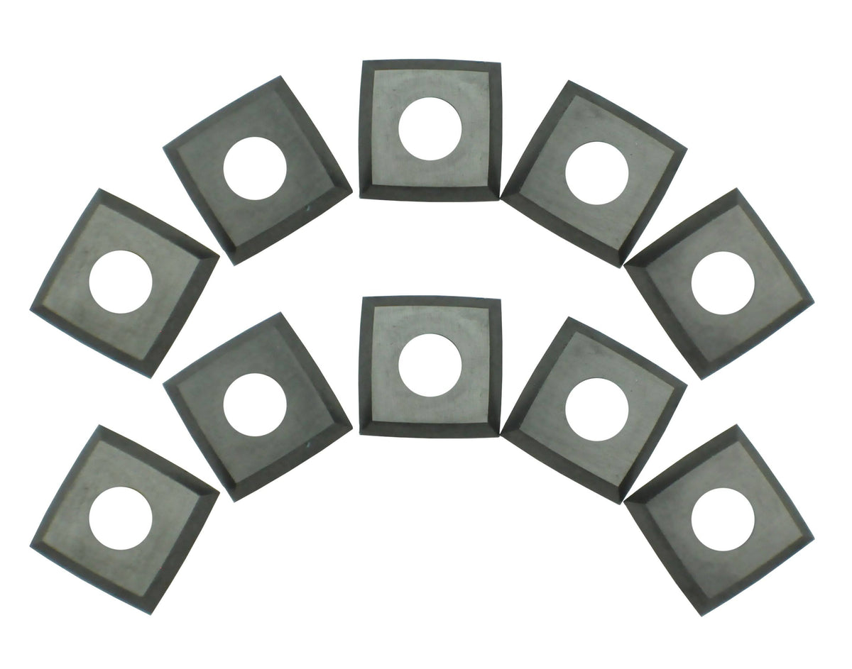 Carbide 4-Edge Helical Cutter Inserts for Planer, Jointers Pack 10 P8732