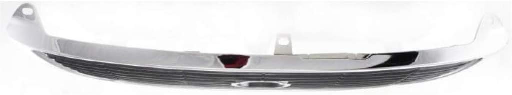 Chrome Shell Plastic Grille Assembly with Painted Silver Gray Insert A942319