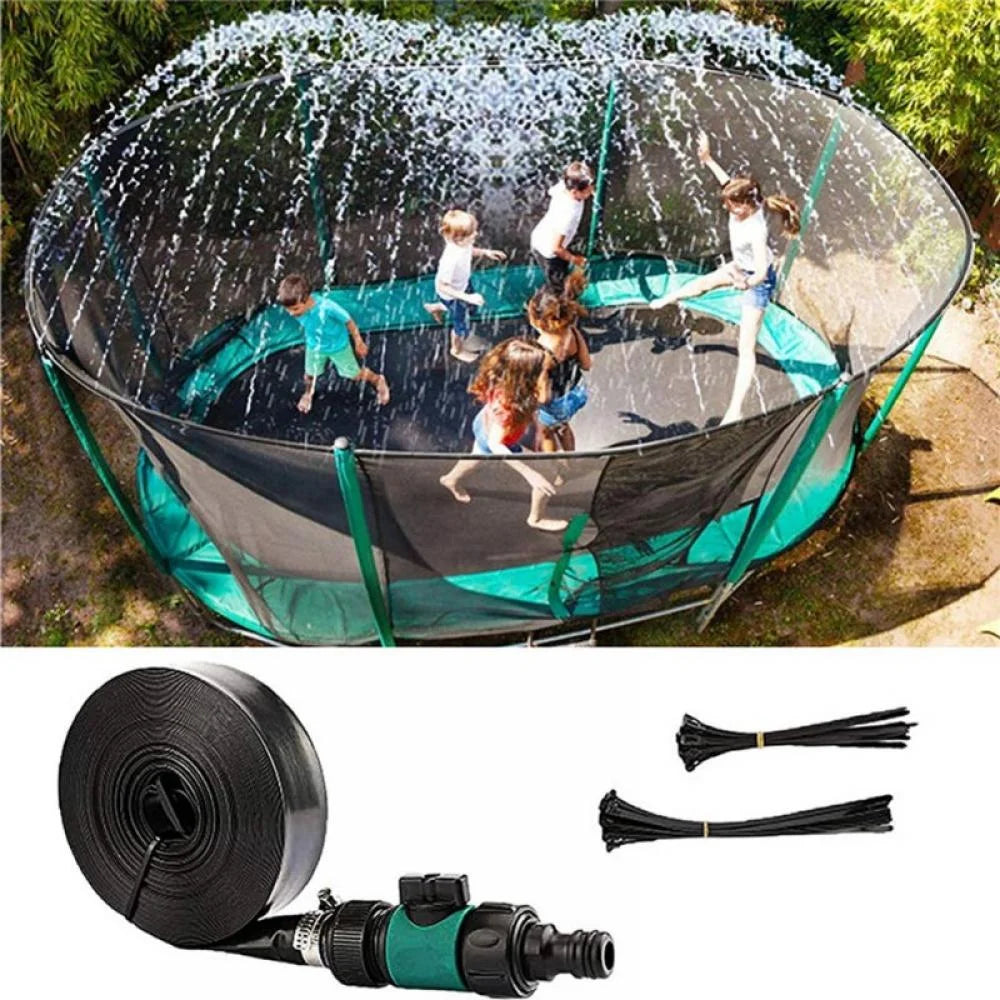 Trampoline Sprinkler with Expandable Garden Hose (39.4 feet) Y595