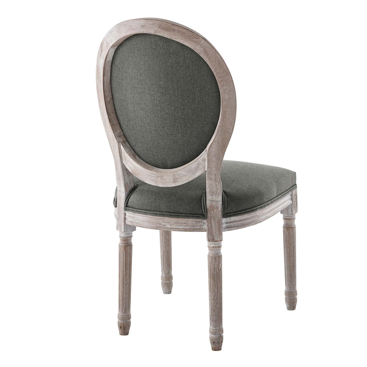 Vintage French Upholstered Fabric Dining Side Chair U119