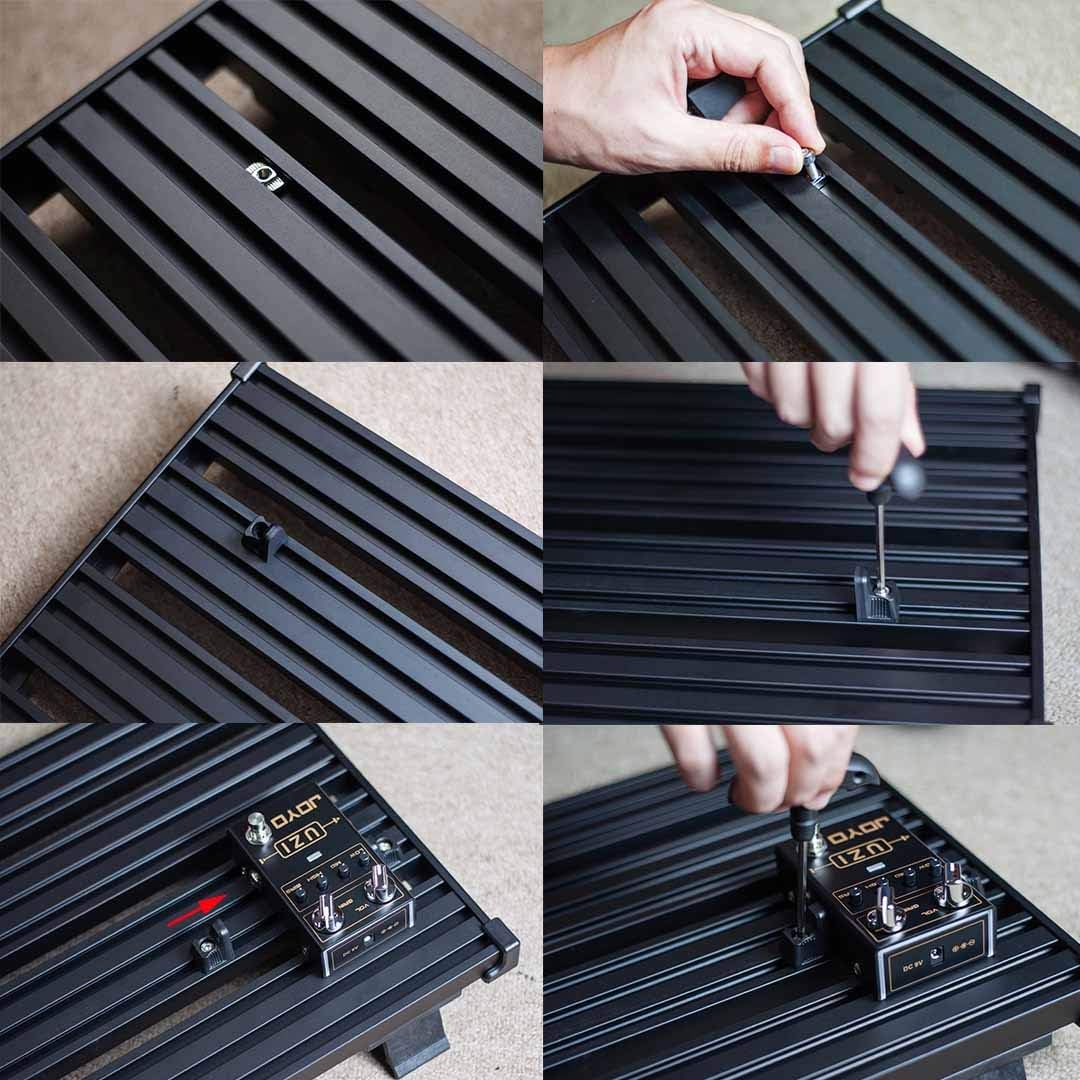 Aluminum Alloy Guitar Pedalboard with Carry Bag G3291