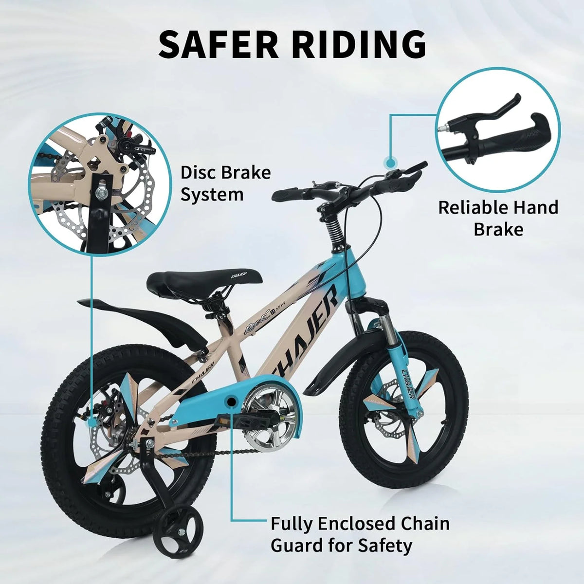 20 Kids Bike with Training Wheels, Handbrake, Kickstand U935908