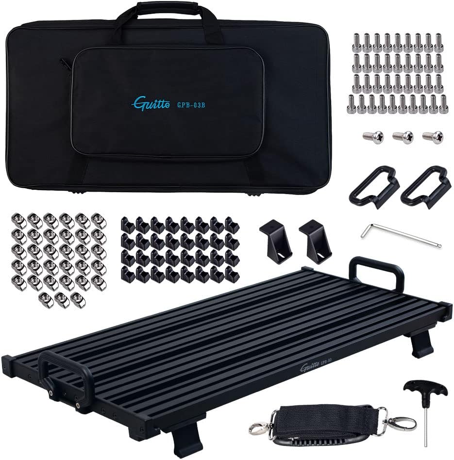 Aluminum Alloy Guitar Pedalboard with Carry Bag G3291