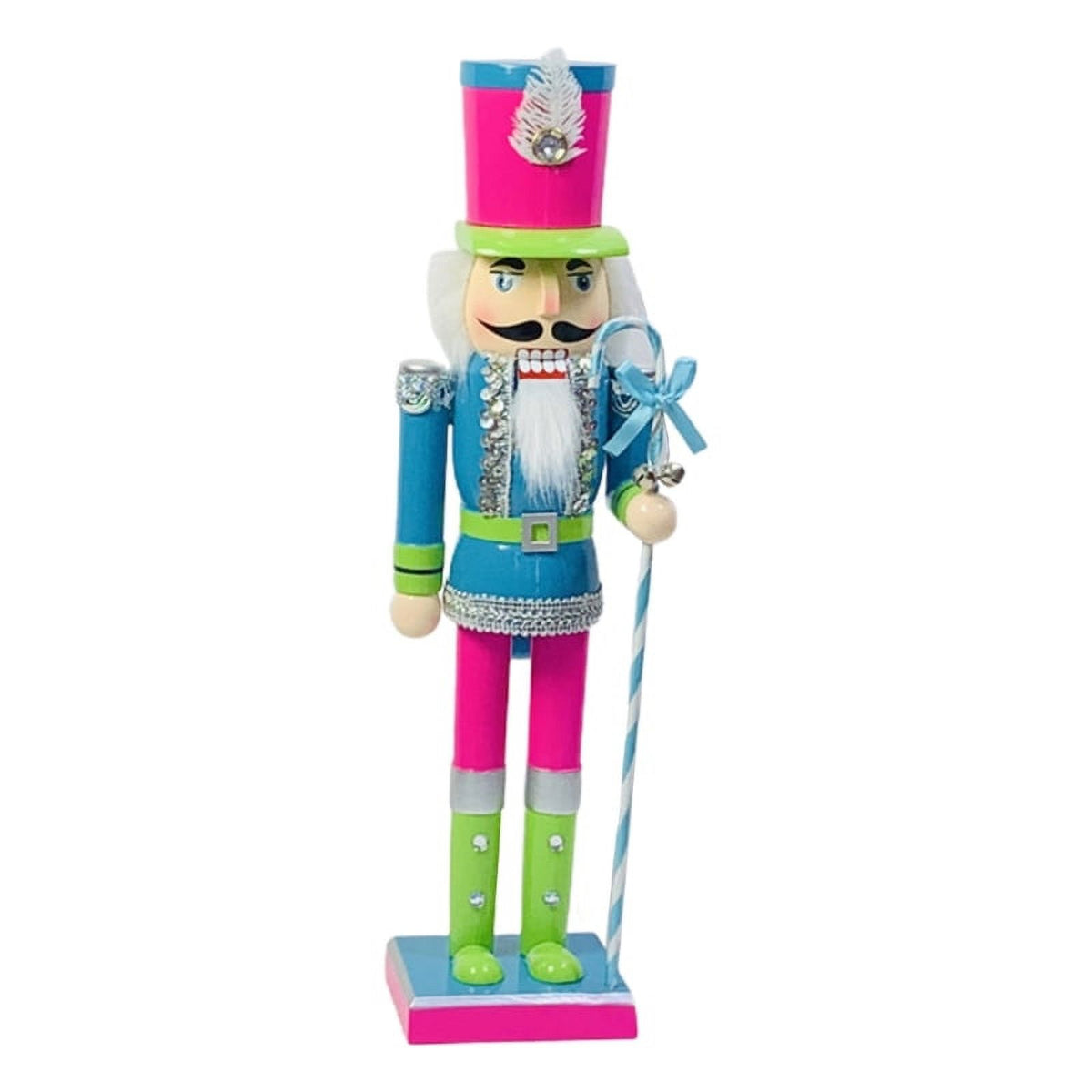 15 Inch Colorful Wooden Nutcracker Soldier Doll Figurine L702296
