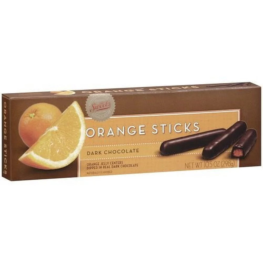 Dark Chocolate Orange Sticks 10.5 Oz Pack of 12 Y7005